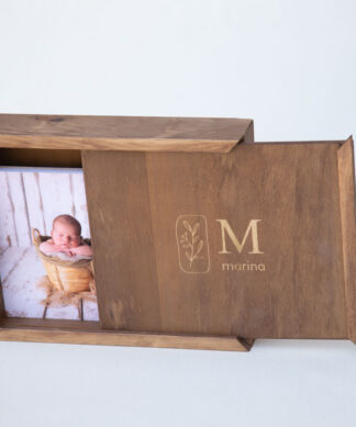 Caja tapa corredera + grabado láser