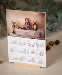 Calendario 15x20 + peana pino