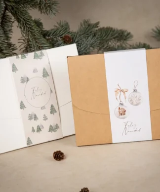 Carpeta blanca o kraft Pack 1: 6 copias 15x20 (Fajín personalizado)