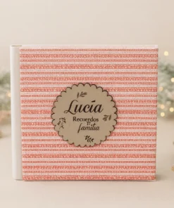 Álbum lino navidad + etiqueta velvet
