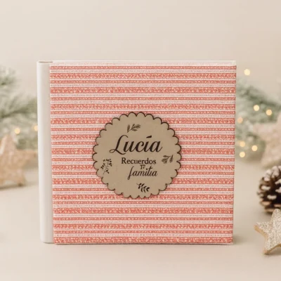 Álbum lino navidad + etiqueta velvet